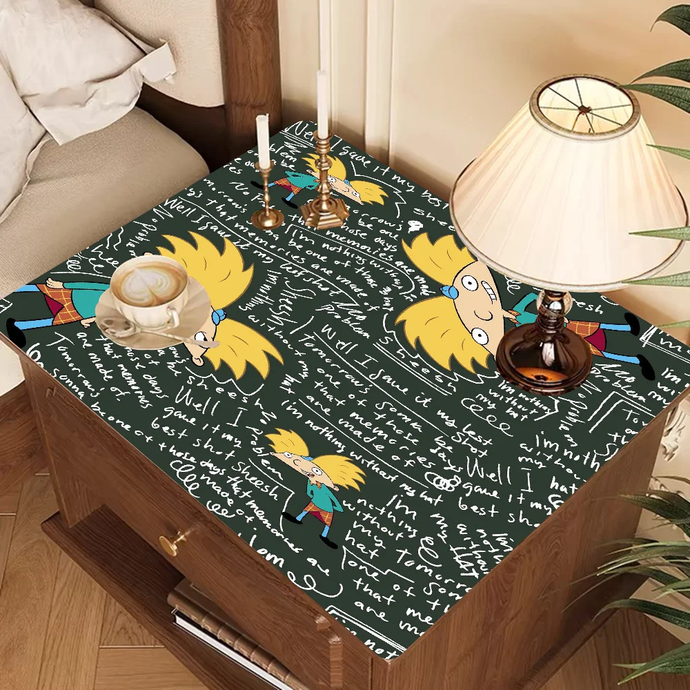 Hey Arnolds Cartoon Kitchen Drainage Mat Retro Style Dish Drying Pads Absorbent Placemats Drainer Tableware Mats Accessories 4