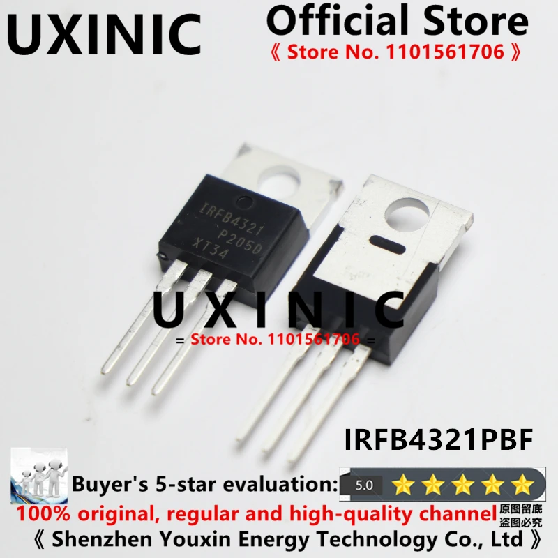 

UXINIC 100% New Imported Original IRFB4321 IRFB4321PBF TO-220 N-channel MOS FET 83A 150V