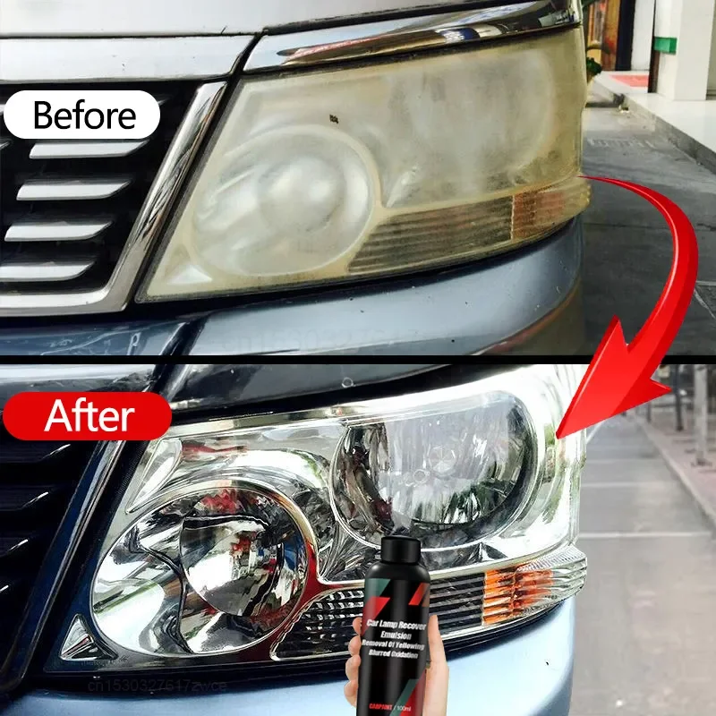 Car Headlight Restoration Polishing Kits Headlamp Scratch Remover Repair Cleaning Paste Remove Oxidation Polish Liquid