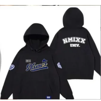 NMIXX World Tour 2025 Hoodie Loose Fit Printed Supportive Sweatshirt Polyester Fiber Full Sleeve Other Style from Mainland China