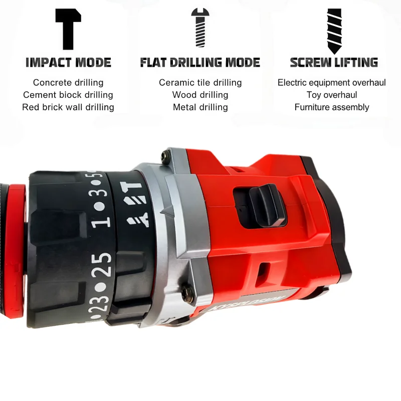 For Milwaukee m12 Brushless 13MM Electric Drill Tapping Cordless Impact Drill Me