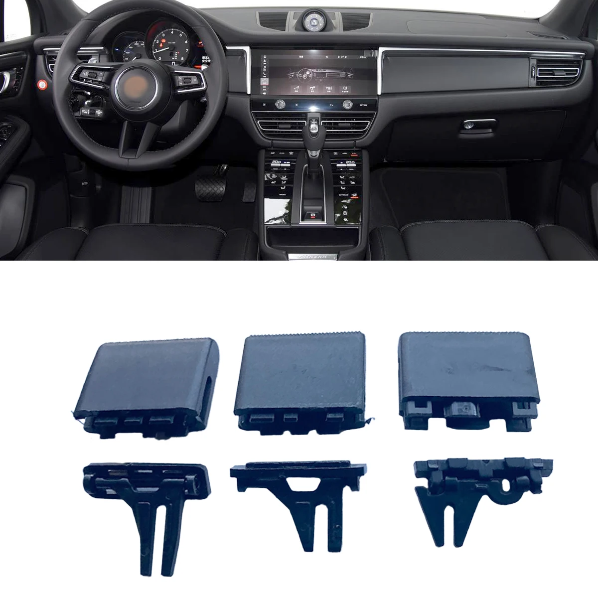 New Interior AC Air Vent Clip Grill Pick Knob Car Trim For Porsche  