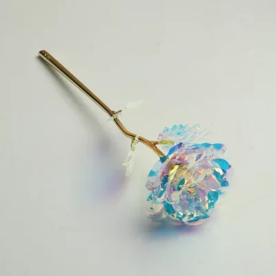 Valentine's Day Mother's Day Gift 24K Foil Plated Roses Wedding Decorations Artifical Flowers Lover Roses Creative Gift