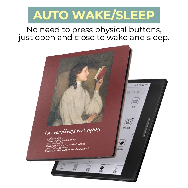 Ultra-Thin Magnetic Cover with Auto Wake Up Function