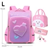 Boy School Backpack with Lunchbox School Child Elementary Student Bags Girls Waterproof Astronaut School Bags Bookbags 2