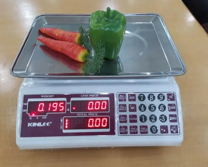 30kg Supermarket Weighing Scales Price Computing Precision Scale fruit and vegetables Electronic Scale