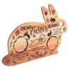 Cutlery Tray Easter Board Bunny Serving Wood Trays Cutting Chopping Rabbit Dishes 3