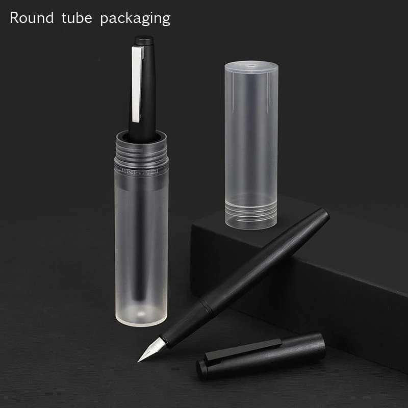 Jinhao 80 시리즈 블랙 만년필, 엑스트라 파인 0.3 0.38 0.5mm, EF F 펜촉, 필기구, 실버 클립, 사무용품, 문구