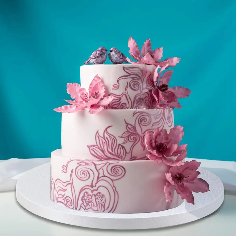 5Pcs/Set 8/10/12-Inch Cake Board Non-stick Food Grade White Cake Boards Thick Corrugated Paper Round Base Holder Plate