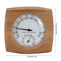 2‑In‑1 Indoor Wood Thermo‑Hygrometer Thermometer Hygrometer Steam Room Sauna Room Accessories Thermometer Hygrometer 2