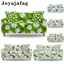 

1/2/3/4 Seater Slipcover For Living Room Beautiful Gardenia Stretch Sofa Cover Washable Elastic All-cover Couch Covers