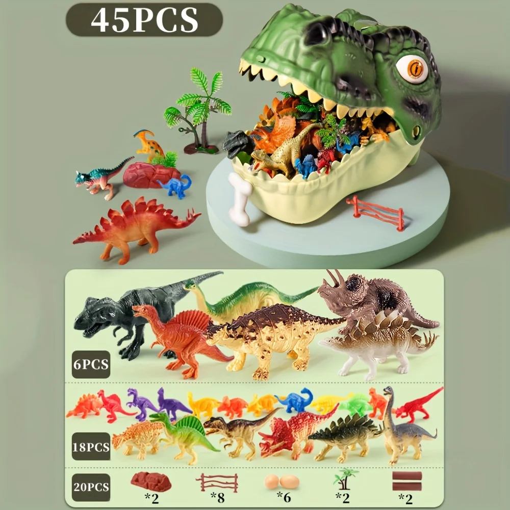 Lot 5 Figurines Dinosaures Jurassic Park - Articulées - Enfants 5-7 Ans - 5-7 Cm