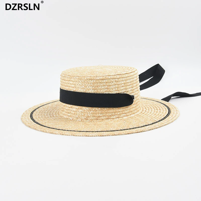 

Luxury Summer large Brim Beach Caps For Women's With Beach Accessovies Must Haves flat top UV Protection hat