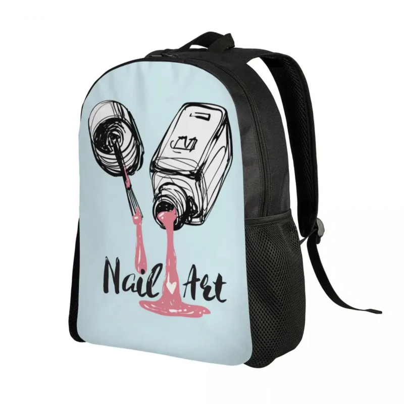 

Рюкзак для мальчиков и девочек с 3D-принтом, современный ранец с лаком для ногтей для маникюра, маникюра, школы, колледжа, дорожная сумка для книг для ноутбука 15 дюймов