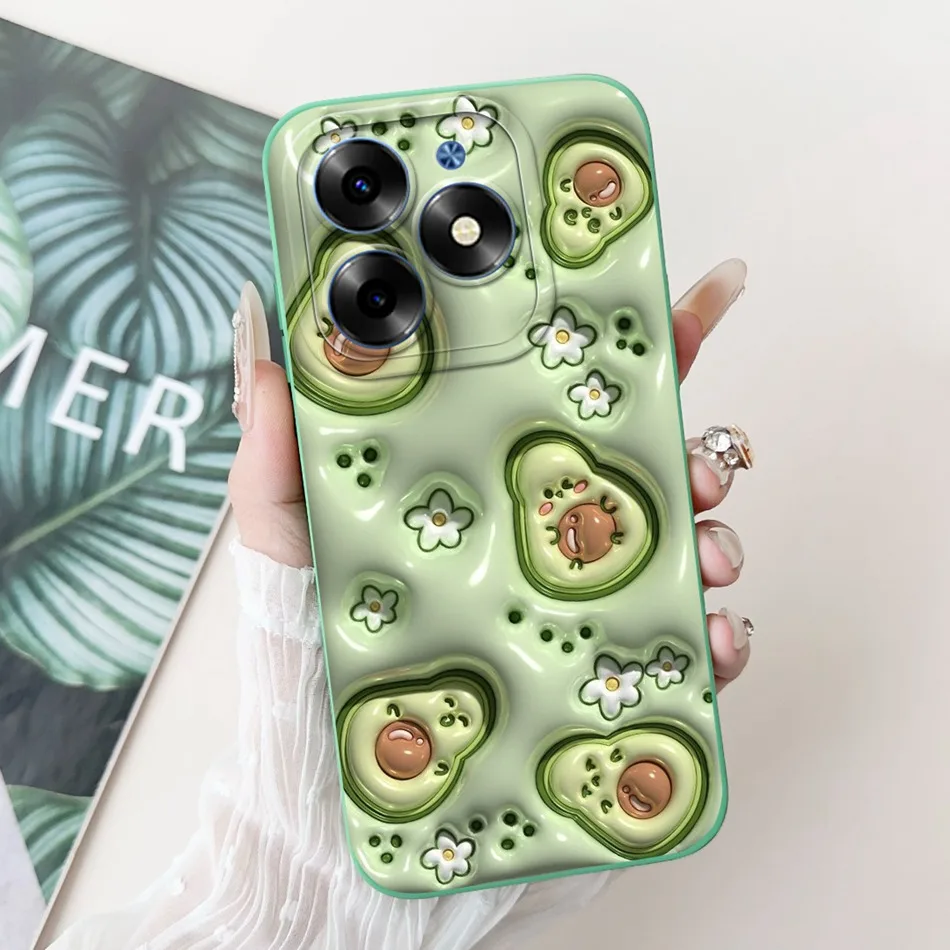 Cute Panda Rabbit Cartoon Soft Silicone Lens Protective Bumper Phone Case