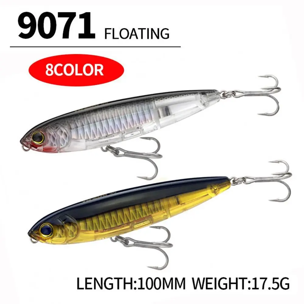 1 Pcs 100mm 17.5g Top Water Lure Pencil Fishing Lures Floating Pesca  Artificial Carp Fishng Peche Lake Lure Pencil Swimbait 9071 - AliExpress