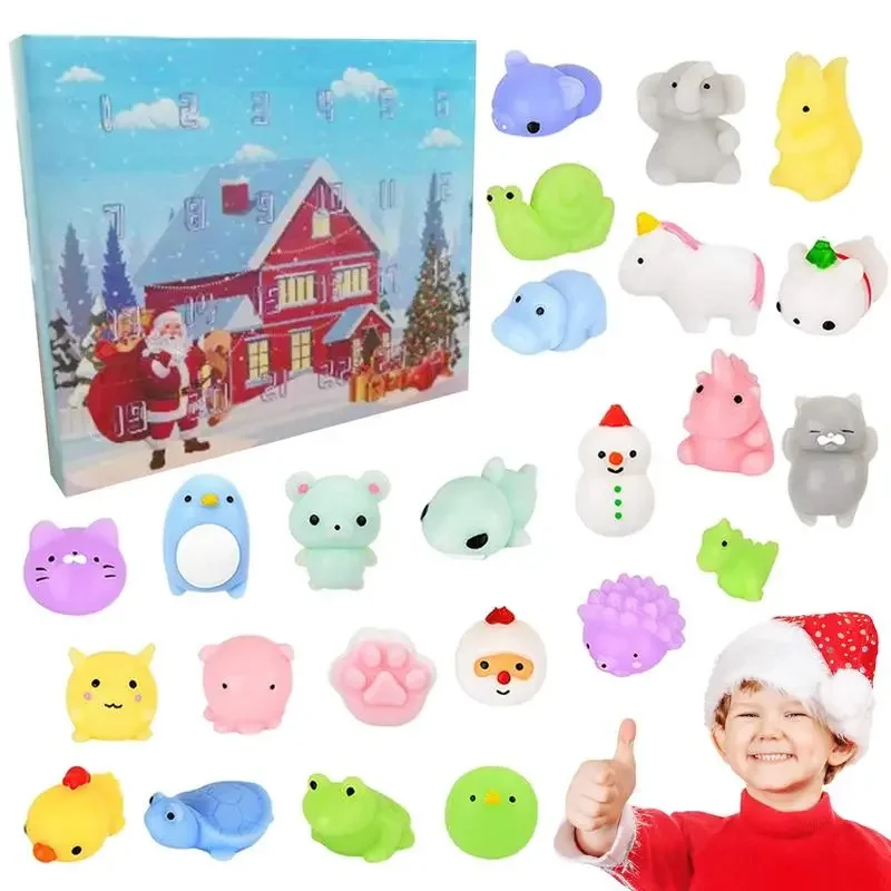 

Christmas Advent Calendar 2022 Countdown Advent Calendar Mini Squishy Toys Party Favors Stress Relief Toy Christmas Gift