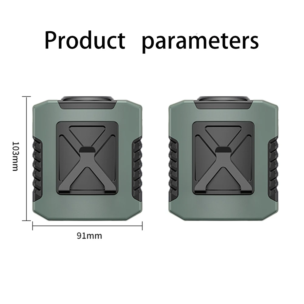 8000mAh Hanging Neck Fan with Power Bank Strong Airflow Cooling Fan 4 Speed Outdoor Electric Fan for Camping Traveling Hiking