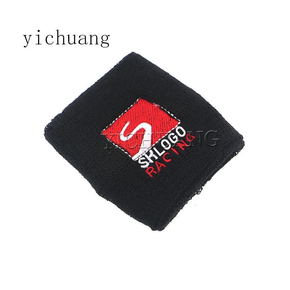 자동차 스타일링 블랙 탱크 커버, 오일 캐치 탱크, 로고 양말 커버 가능, 1 개