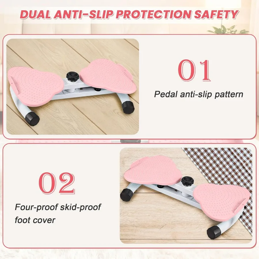 Waist Twist Workout Machine, Ab Machine Weight for Slim Waist and Core Ab Exercise Foot Massage and Weight Loss, Noiseless Home