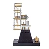 Vintage 4 Blades Heat Powered Stove Table Fan Stirling Engine model Science Experiment Toy 3