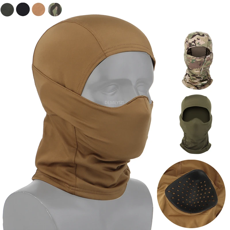 

Tactical Camouflage Balaclava Mask Silicone Breathable Full Face Masks Outdoor Hunting Hiking Cycling Headgear Scarf Cap