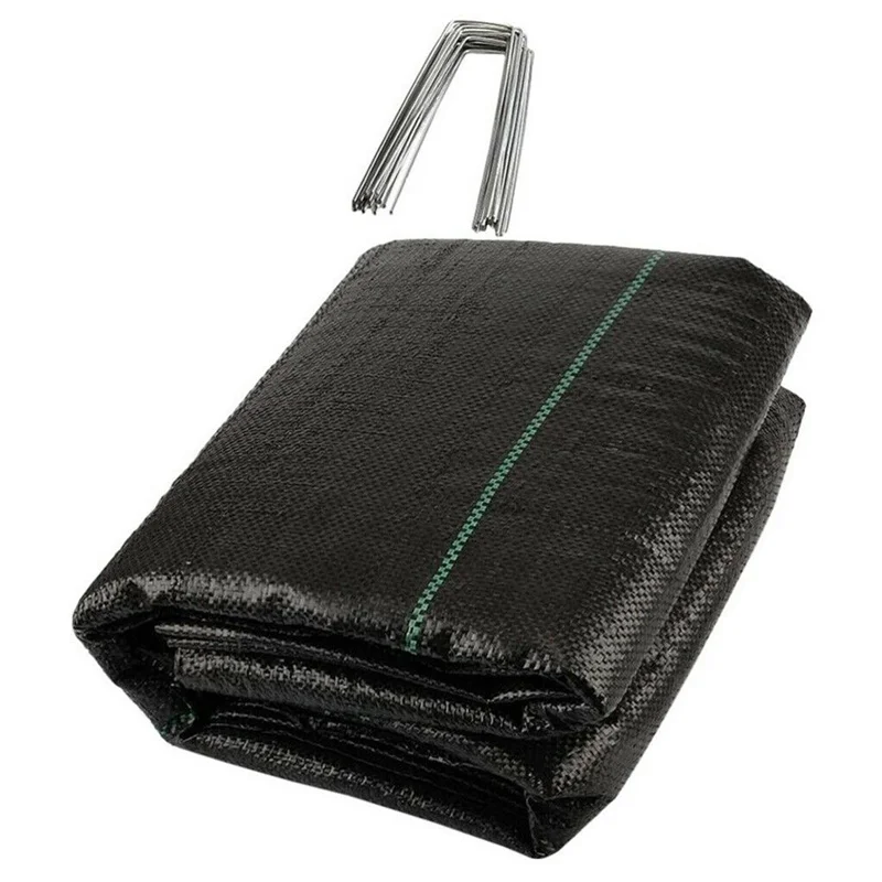 

Heavy Duty Lined Weed Control Fabric Landscaping Ground Cover Membrane