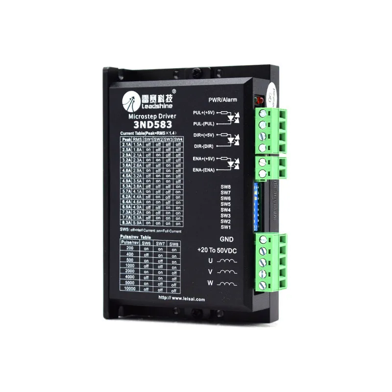 

Leadshine 3Phase Stepper Motor Driver 3DM580 3DM580S 3ND583 Match Motor 57 86