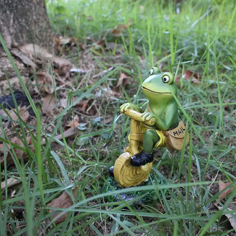 

Садовый декор в виде лягушки, полимерные садовые статуи лягушки, многофункциональный уличный декор, забавные садовые скульптуры и статуи для открытого пространства