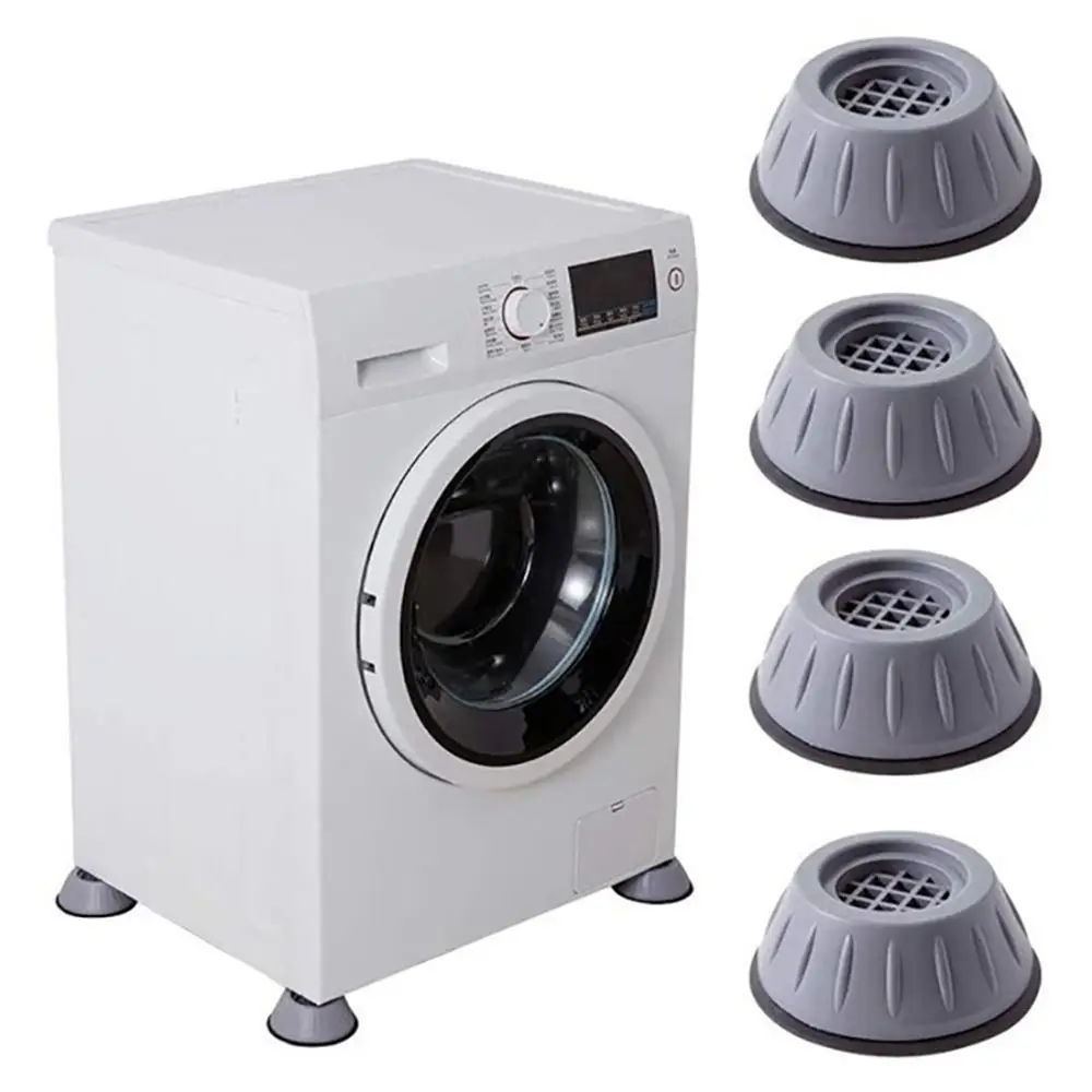 

4pcs Anti-Skid Damper Stand Anti Vibration Washing Machine Feet Pads Silent Rubber Refrigerator Base Furniture Raiser Support