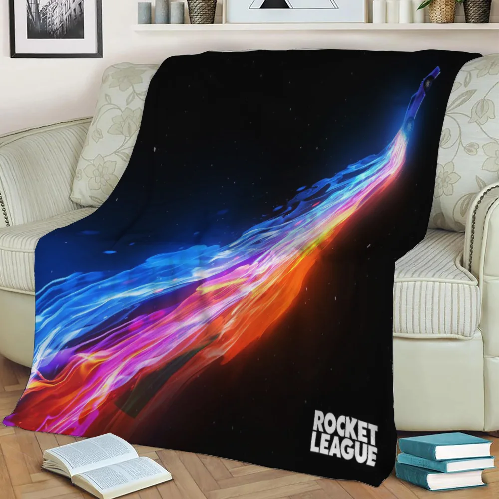 Rocket League Neon  Flannel Throw Blanket Custom /Bedspread For Children Boy Girls Summer Blanket