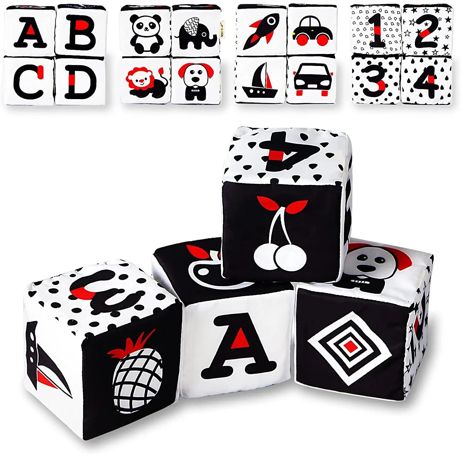 소프트 원단 빌딩 블록 세트, 몬테소리  활동 큐브, 어린이 장난감