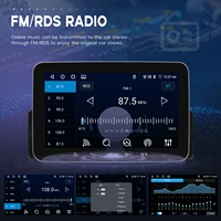 Lecteur multimédia automobile Android Podofo 7 pouces 4+64G 1 Din, CarPlay sans fil, Android Auto, système intelligent pour voiture, navigation GPS, WiFi, BT, autoradio stéréo FM RDS EQ 8