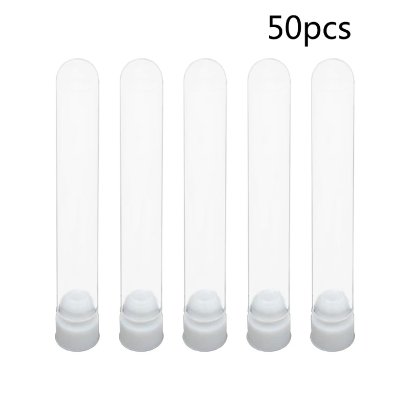 

50Pcs Transparent Centrifuge Tubes Set with Plastic Tubes for School Labs