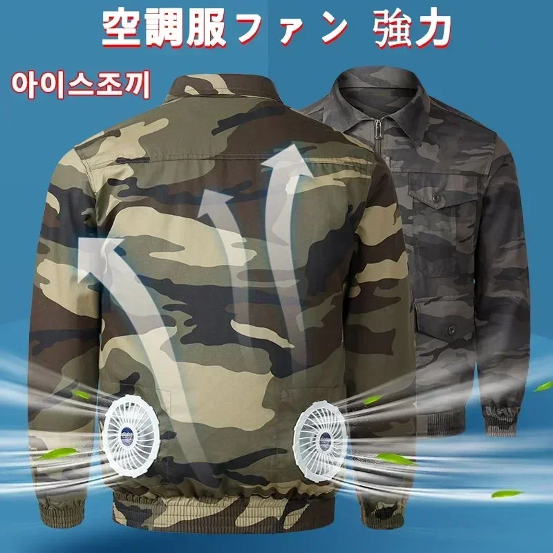 Cooling Vest Cooling Vest Summer Air Conditioning Clothes Men's Ice Vests USB Charging Work vest 12V 5V Fan Cable for fishing Camping Hiking