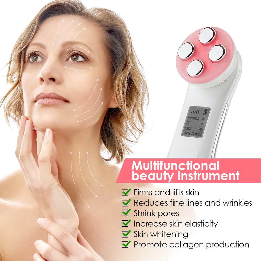 Radio Frequency Facial Massager EMS Microcurrent Face Lifting Machine