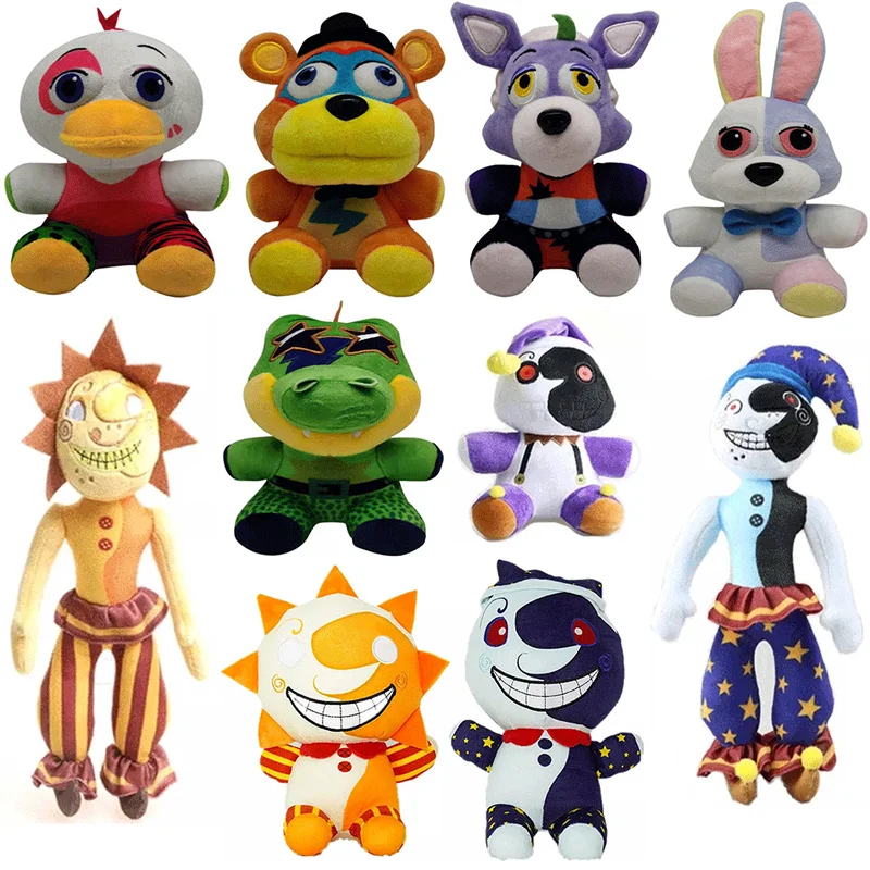 2022 Fnaf ужасная игра окружающие плюшевые игрушки Sundrop Fna Afa мягкие декор комнаты