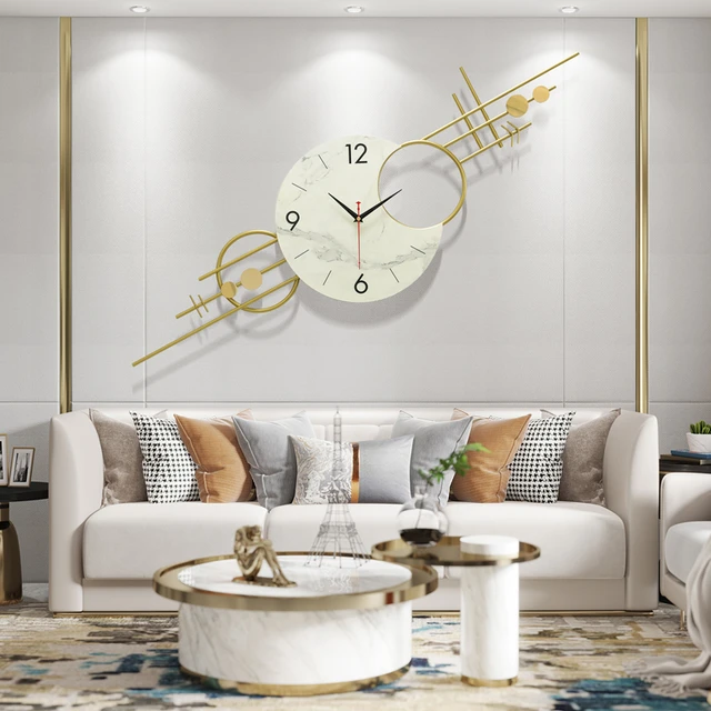  Reloj de pared para sala de estar, cocina, moderno