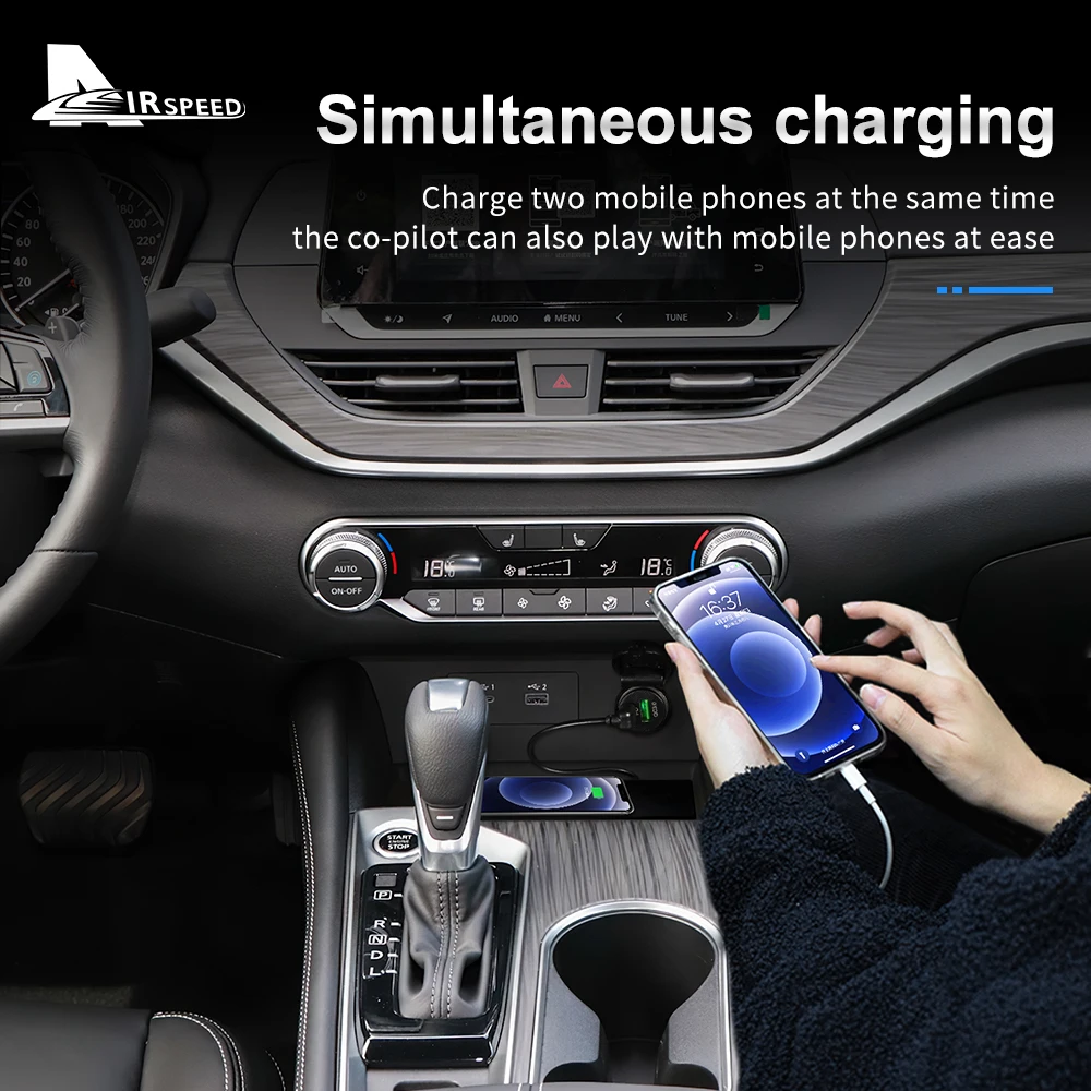Car Wireless Charger for Nissan Teana Altima L34 SR 6th Gen 2019