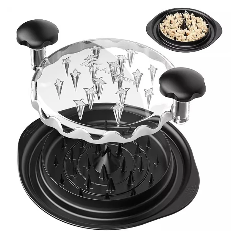 Chicken Shredder Tool Meat Breast Shredding Separation Mincing Grinder Machine With Lid For Shredding Chicken Pork Beef 1PCS chicken shredder meat shredder