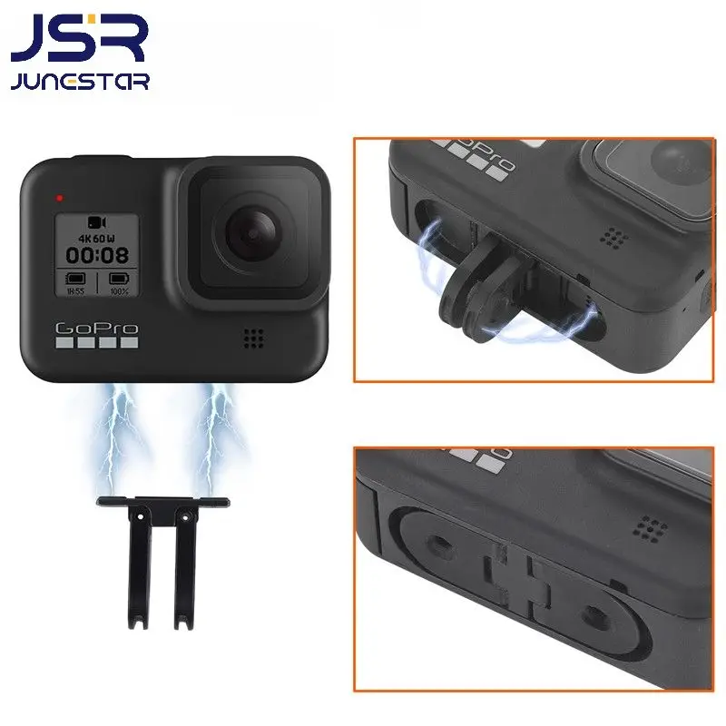 

Аксессуары для Gopro 9 10 11 металлическое Крепление складной магнит на присоске фиксированная сменная Пряжка из сплава 1/4 гнездо для Go Pro Hero Аксессуары