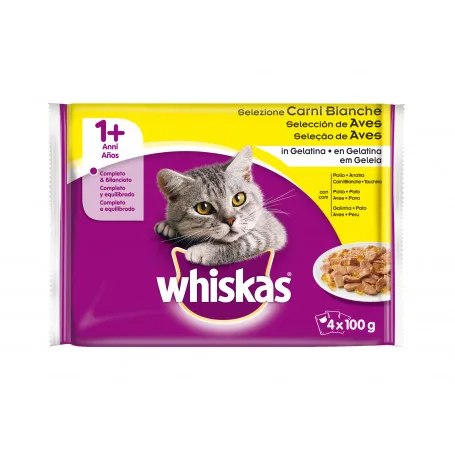 Whiskas Pienso Húmedo Para Gatos Selección De Aves De Corral 4 X 85 Gr