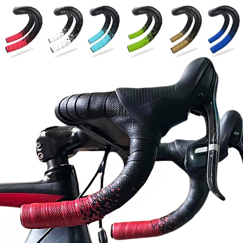 Bicycle Handlebar Strap Shock Absorbing Bike Handlebar Tape PU+EVA Road Bike Bar Tape Anti-slip Bicycles Accessories
