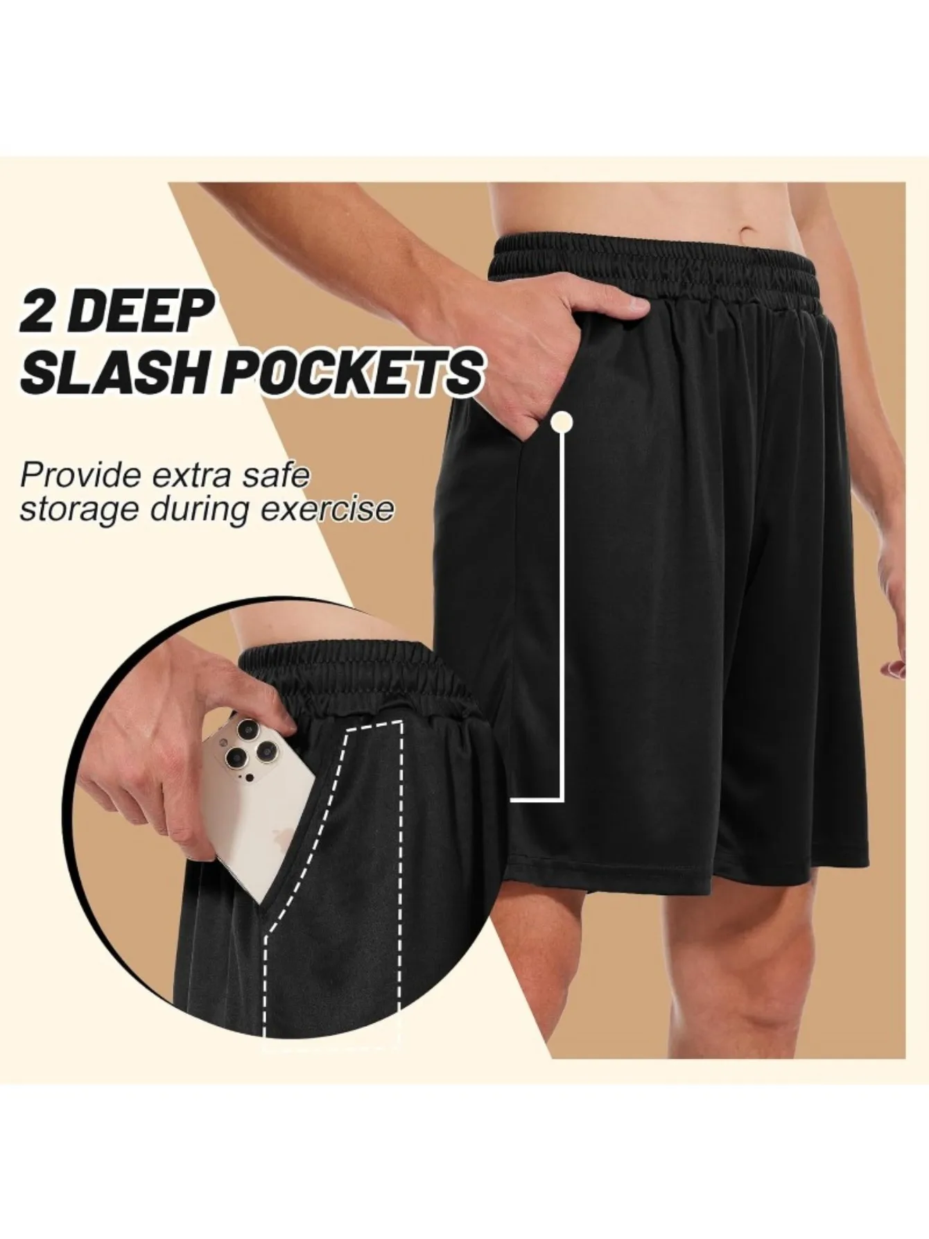 Men’s Quick-Dry Athletic Shorts 2