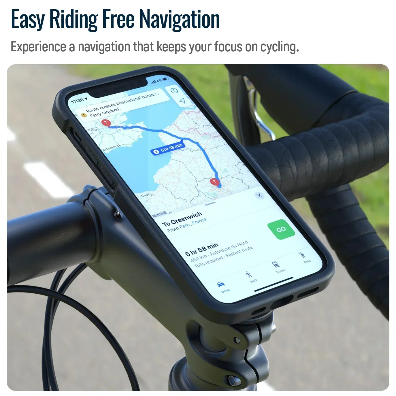 Bike Stem Phone Holder,Bicycle Phone Mount-MTB/Road Bike