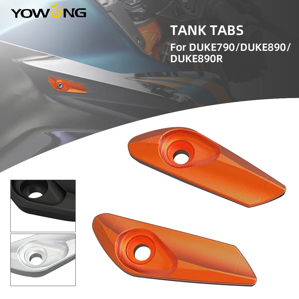 

For DUKE 790 2017-2020 DUKE890 2021-2024 DUKE 890R 2023 New Motorcycle Accessories CNC Aluminium Fuel Tank Tabs Decorative Strip