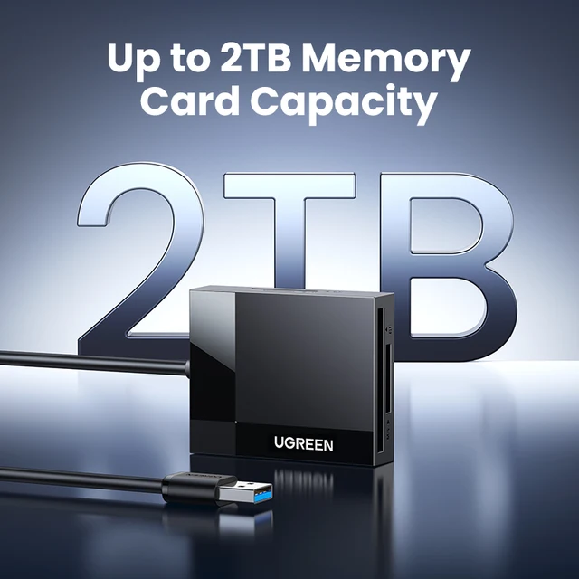 Leitor de Cartões UGREEN 4-em-1