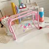 Cinnamoroll & Kuromi Large Makeup Bag, Hello Kitty Portable Cosmetic & Toiletry Organizer, Pencil Case, for Daily Use And Travel 4