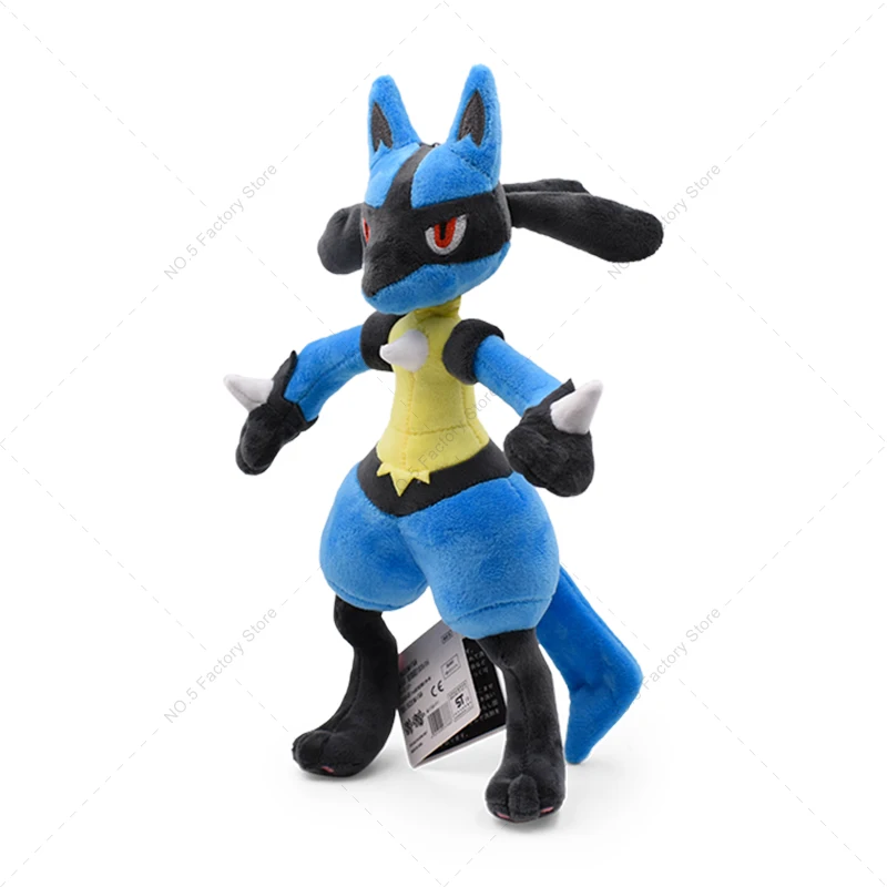 16-31cm  서 Lucario 반짝 이는 봉제 인형 귀여운 메가 Riolu 동물 인형 품질 Peluche 장난감 어린이 할로윈 선물
