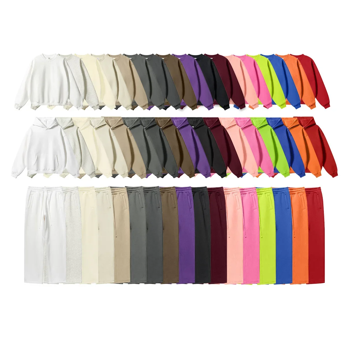 Men's clothing 345G autumn and winter youth loose sports three-piece cotton polyester velvet casual couple suit